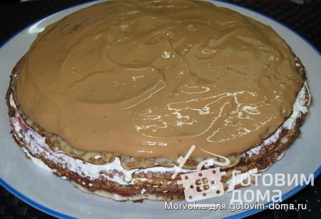 Блинный торт творожно-ягодный фото к рецепту 7