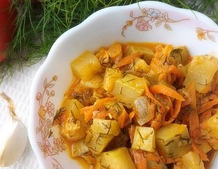 Кабачки тушёные