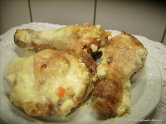 Курица в остром сырно-сметанном соусе