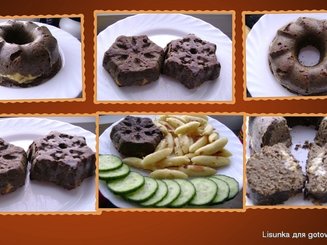 Кекс печеночно-сырный