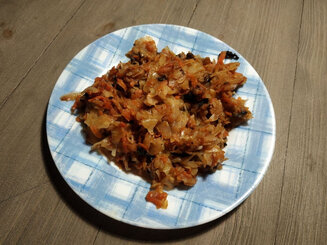 Солянка из капусты с шампиньонами