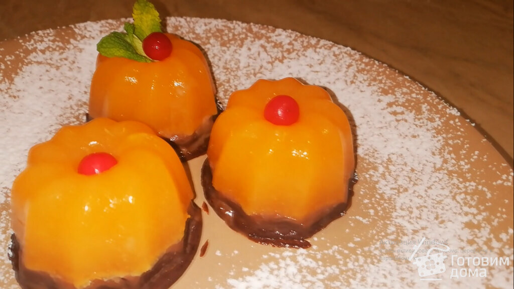 Желе из мандаринов