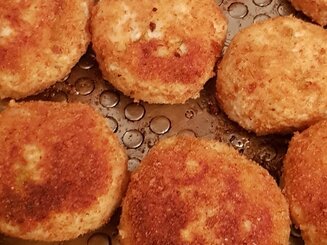Куриные котлеты с творогом