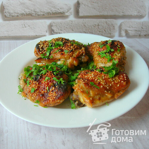 Курица в духовке по-восточному