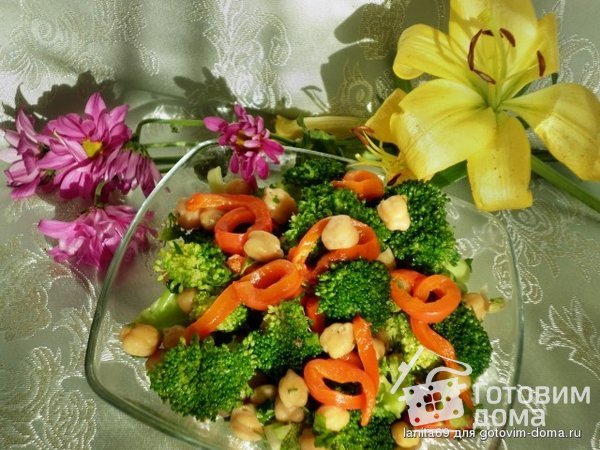 Cалат из нута и брокколи фото к рецепту 2