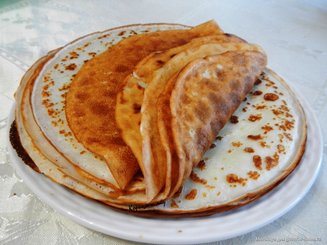 Блины творожные заварные