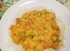 Рис с курицей под соусом карри