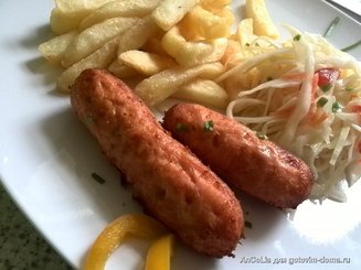 Домашние куриные сосиски