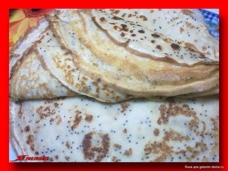 Французские маковые блинчики