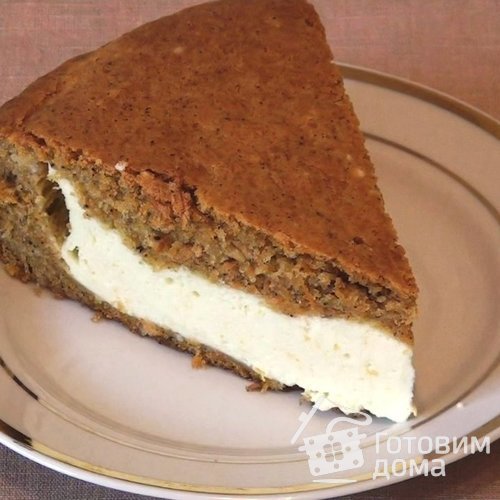 Морковный заливной пирог