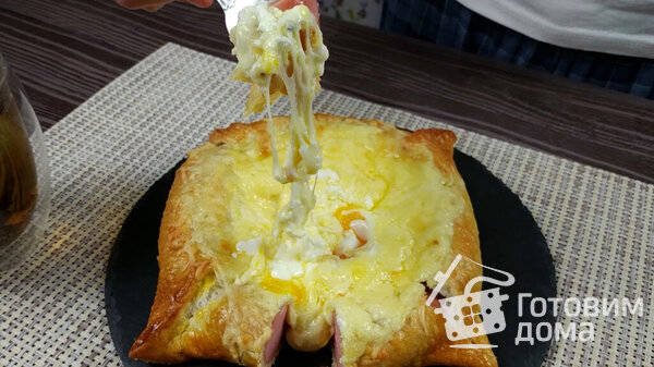 Хачапури с сосисками фото к рецепту 3