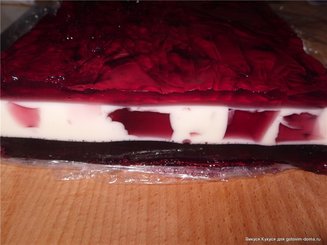 Кофейные кубики с корицей в йогуртовом желе