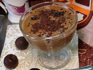Шоколадная овсяная каша с черносливом