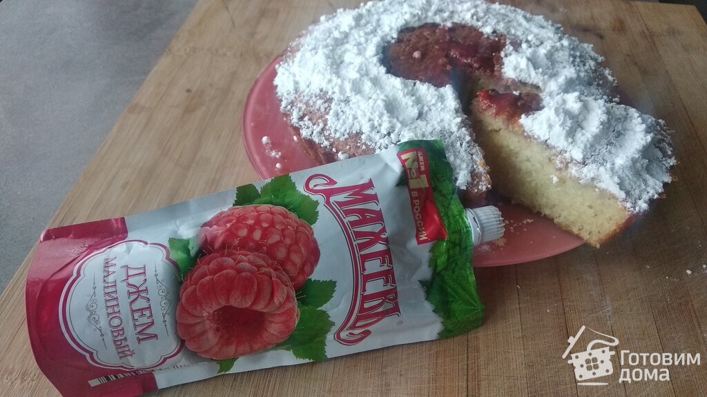 Манник с малиной