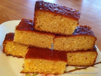 Апельсиново-кокосовый кекс без масла