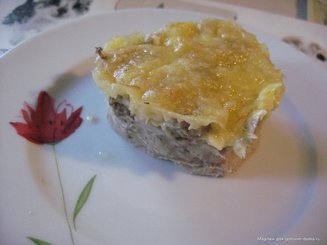 Праздничные медальоны с курицей и грибным паштетом