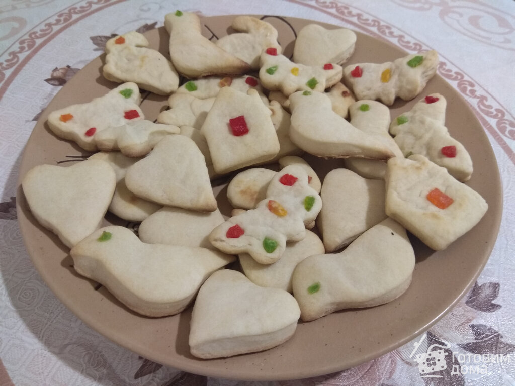 Постное рассыпчатое печенье