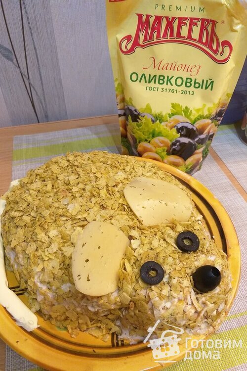 Салат с крабовыми палочками &quot;Символ года&quot; с майонезом #Махеевъ