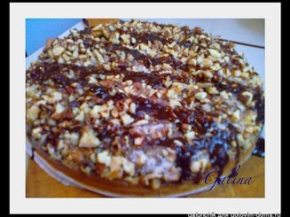 Кекс на кефире с орехами