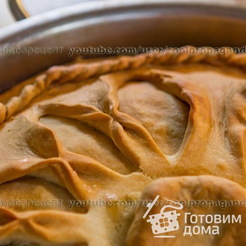 Зур-белиш - татарский закрытый пирог с картошкой и мясом