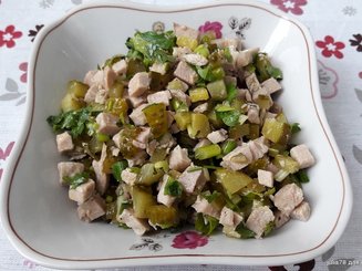 Мясной салат