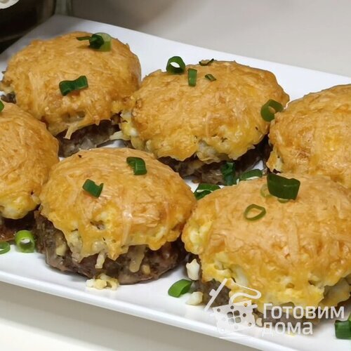 Стожки с мясом и картошкой