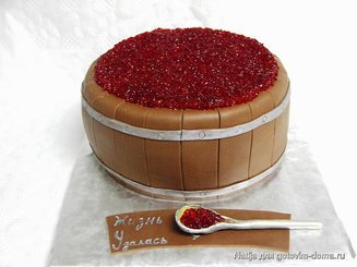 Икра красная фальшивая (для оформления тортов и салатов)