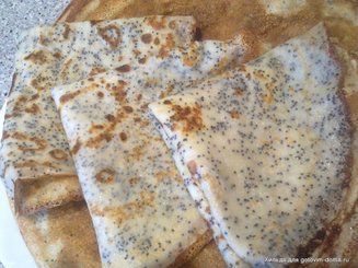 Французские маковые блинчики