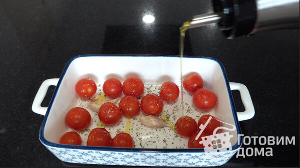 Полента с сыром, томатами, и базиликом фото к рецепту 1