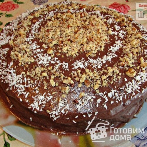 Торт на сгущенном молоке с шоколадным кремом