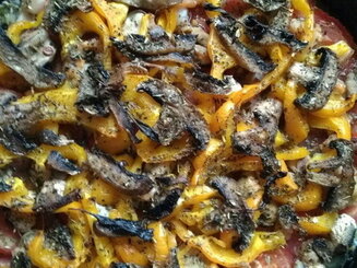 Пицца на кабачковой основе