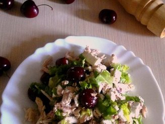 "И вкус черешни на губах..." салат