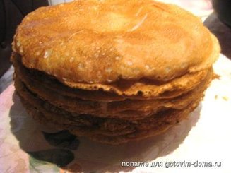 Блинчики с минералкой