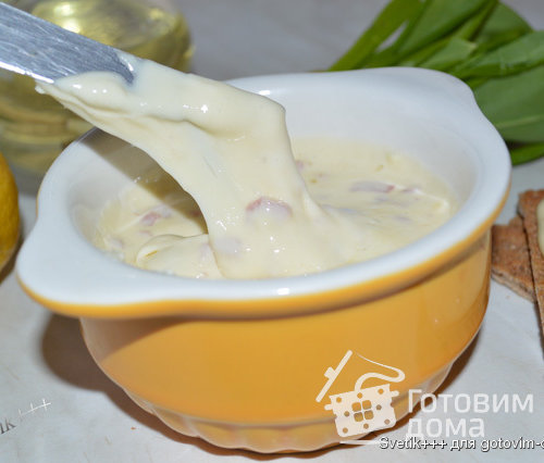 Плавленный сыр с беконом