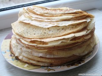 Тонкие блины на кефире