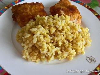 Рис с чесноком и сливочным маслом