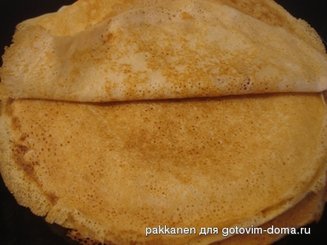 Заварные блины на кефире