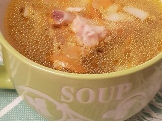 Кабачковый суп с домашней лапшой