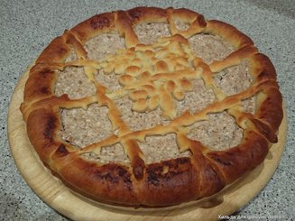 Творожный пирог с яблоками