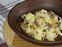 Белорусский салат с квашеной капустой и печёным картофелем от мандаринка++ Белорусский салат с квашеной капустой и печёным картофелем от мандаринка++