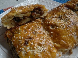 Картофельный рулет с грибами