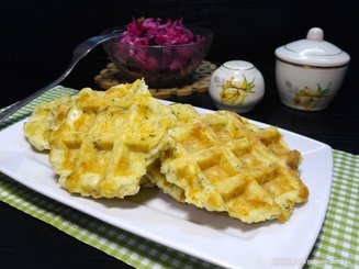 Картофельные сырники с укропом из духовки