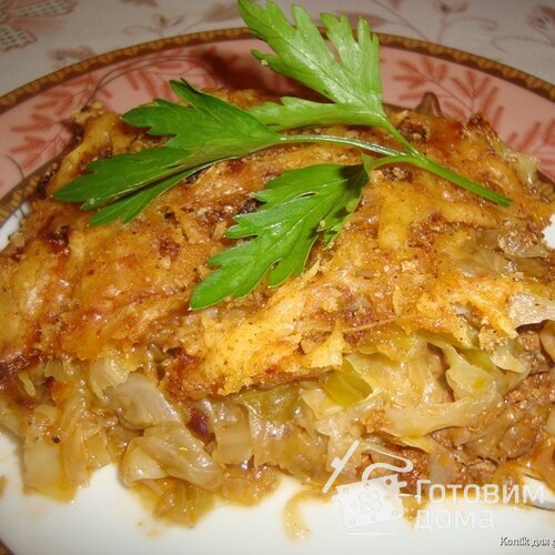 Куриная печень с капустой