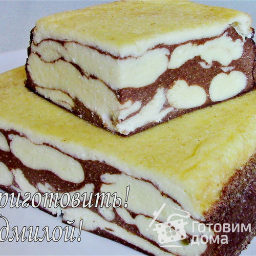 Нежная творожная запеканка без муки и манки
