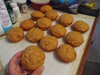 Маффины с яблоками на кислом молоке