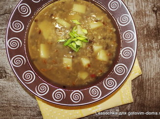 Чечевичный суп с картофелем (без масла)