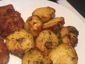 "Жареный" картофель с перцем по-китайски