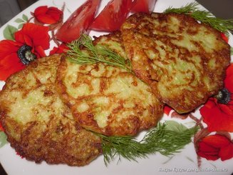 Драники из цуккини с сыром
