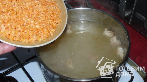 Суп с чечевицей и мясом. фото к рецепту 3