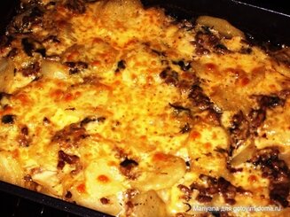 Запеканка из фарша и картофеля